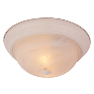 Trans Globe Lighting 13618 AW 2 Light Flush-mount in Antique White